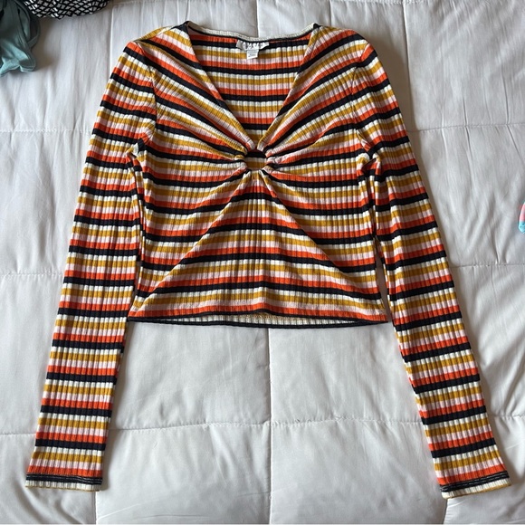 Topshop striped long sleeve top - Picture 1 of 7